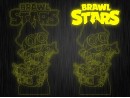 Ночник "Brawl Stars Карл" на светодиодной подставке