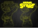 Ночник "Brawl Stars Эль Примо" на светодиодной подставке