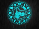 Ночник часы "Знаки зодиак скорпион" на светодиодной подставке