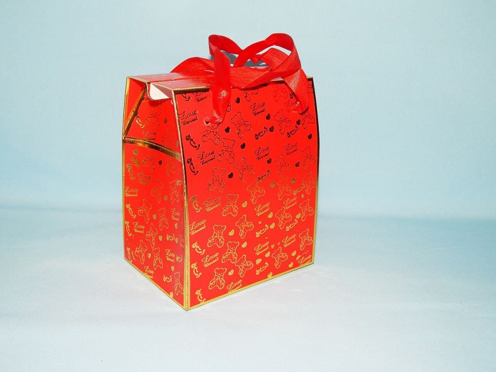 Коробка для кружки Красная "Love"  с окном