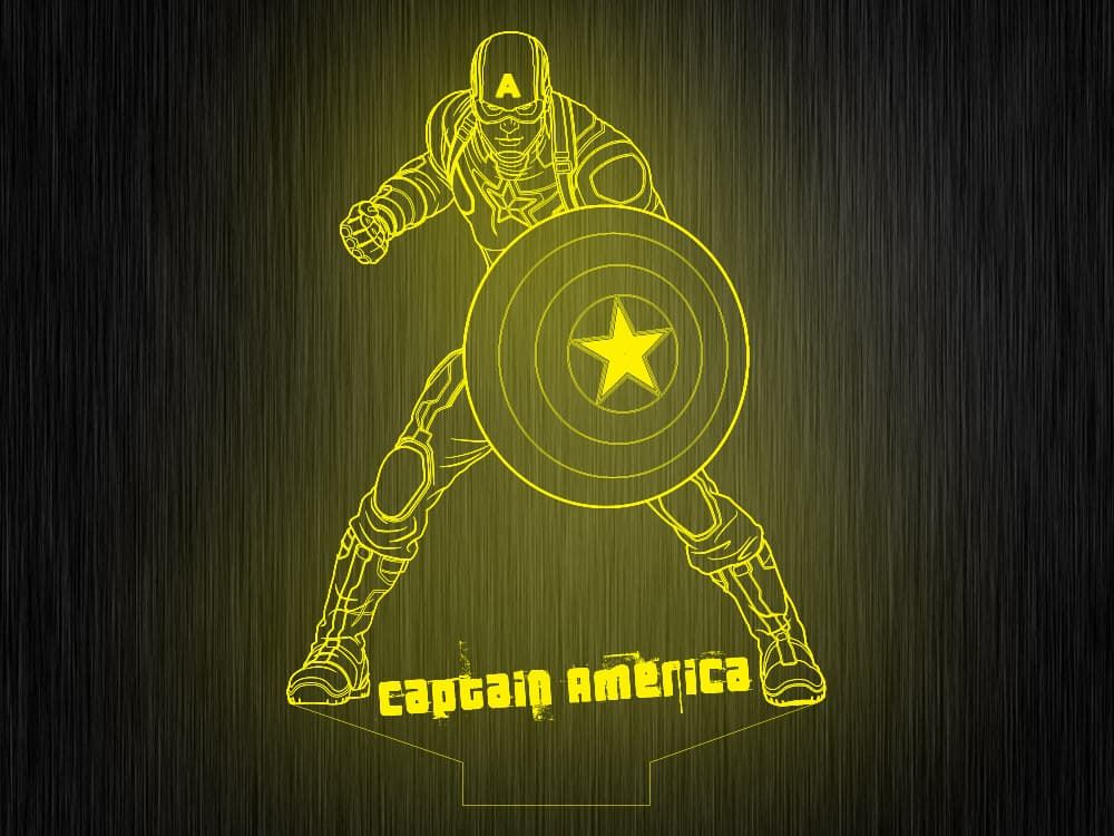 Ночник "Капитан америка №265" на светодиодной подставке