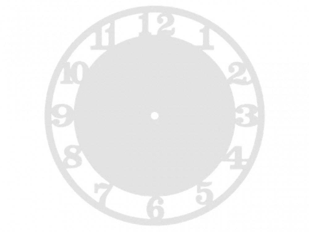 Часы деревянные ЦИФРЫ-2 27 см