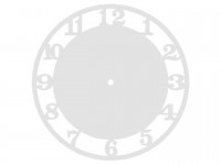 Часы деревянные ЦИФРЫ-2 27 см