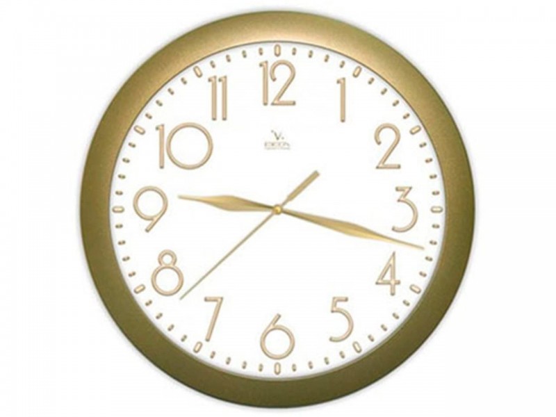 Часы Ч5 (П1) 29 см круглые с цветным ободком