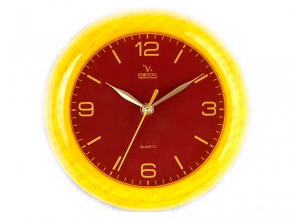 Часы Ч-22 (П6) круглые d=22см цветной ободок
