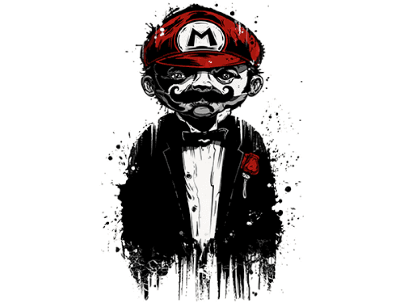 "Марио" Изображение для нанесения на одежду № 1215