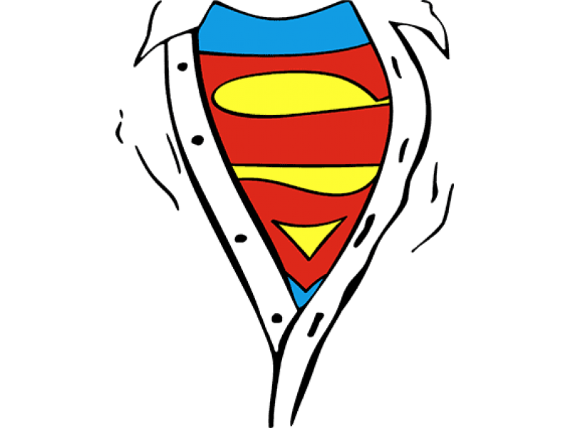 "Супермен" Изображение для нанесения на одежду № 0506