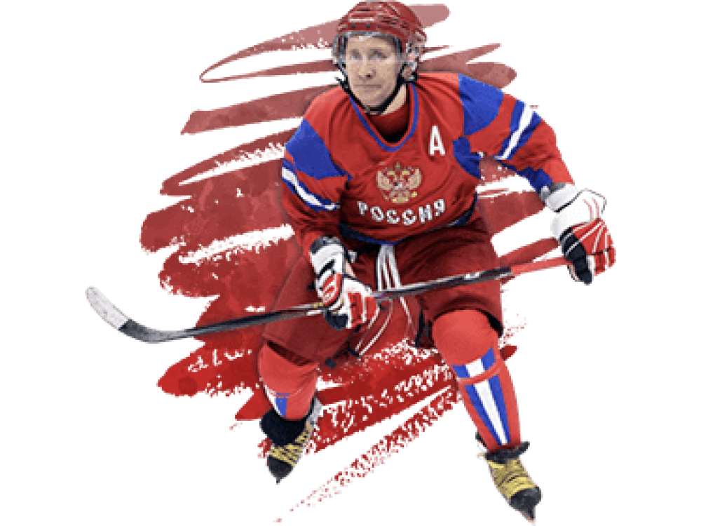 Изображение для нанесения на одежду № 0020 "Путин хоккеист"