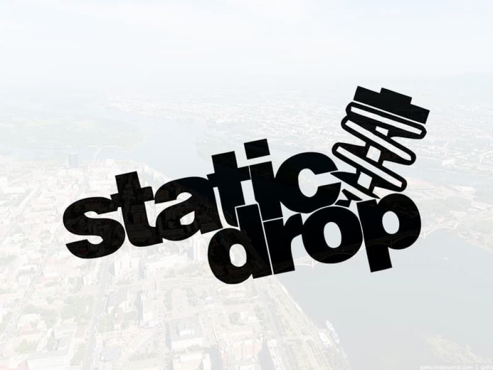 Наклейка "Static drop"