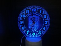 Ночник часы "Для зубного врача" на светодиодной подставке
