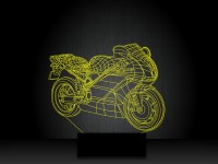 Ночник "3D мотоцикл" на светодиодной подставке