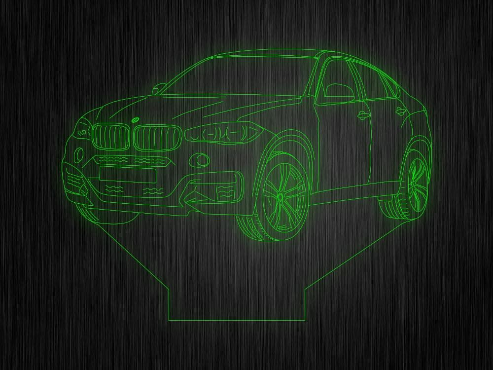 Ночник "BMW 6" арт. 0555 на светодиодной подставке