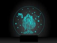 Ночник "Дева знак зодиака" на светодиодной подставке