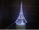 Ночник "Эйфелевая башня арт. 0002" из акрила на светодиодной подставке