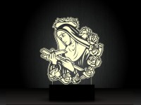 Ночник "Икона Девы Марии" на светодиодной подставке