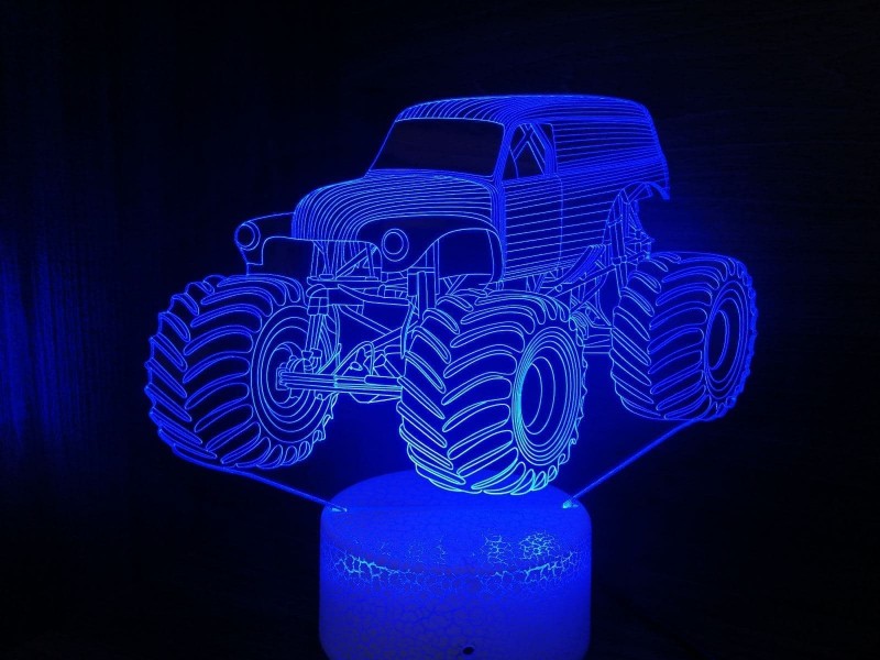Ночник "Monster Truck. 3D №99" на светодиодной подставке