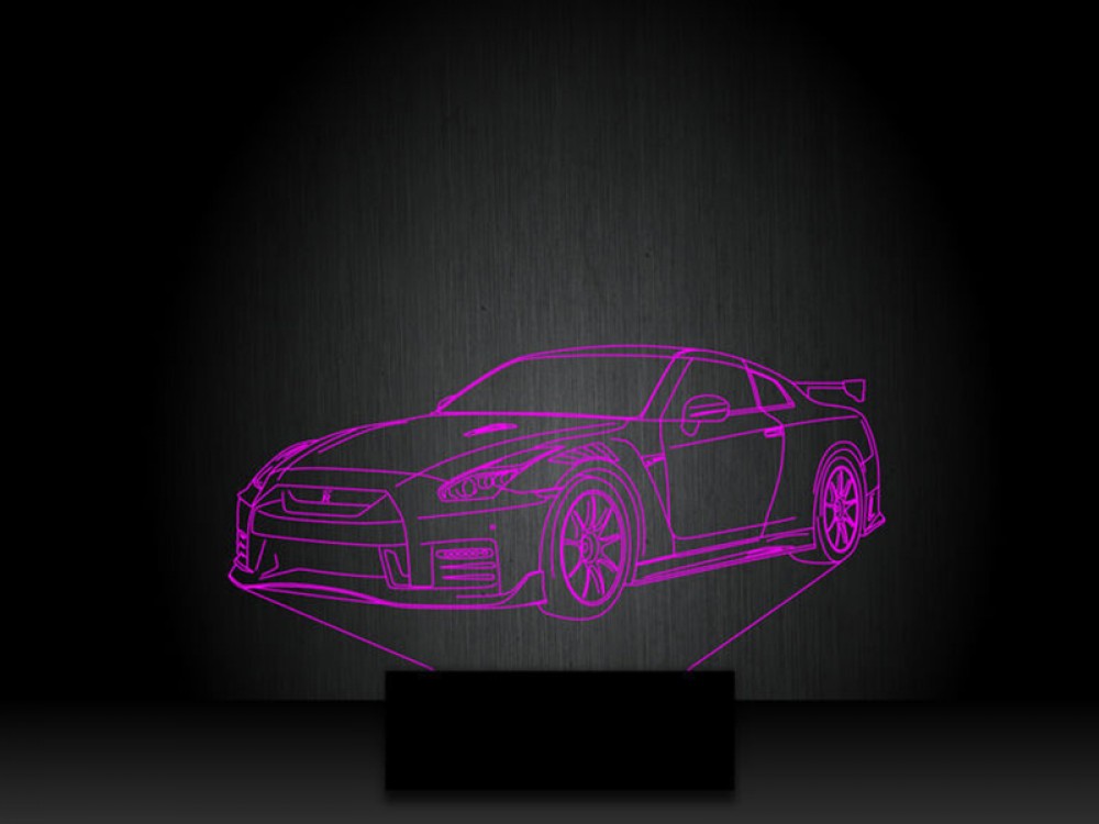 Ночник "Nissan GTR" на светодиодной подставке