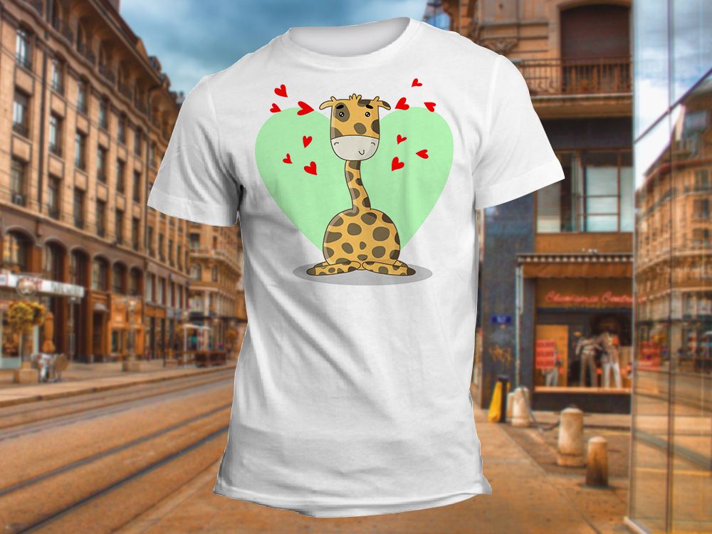 Изображение для нанесения на одежду № 0045-2 "Ребенок жираф"
