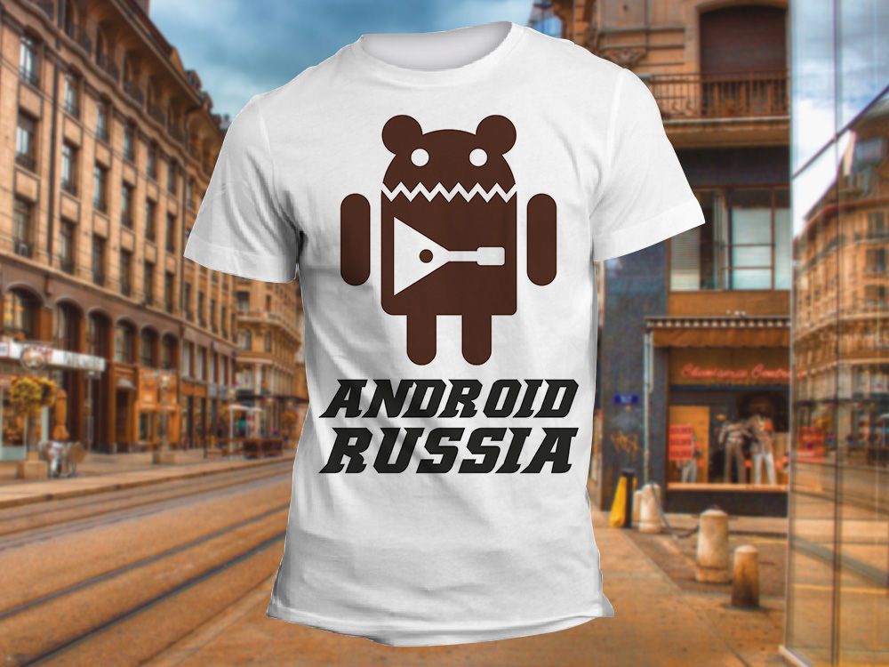 "ANDROID RUSSIA" Изображение для нанесения на одежду № 0774
