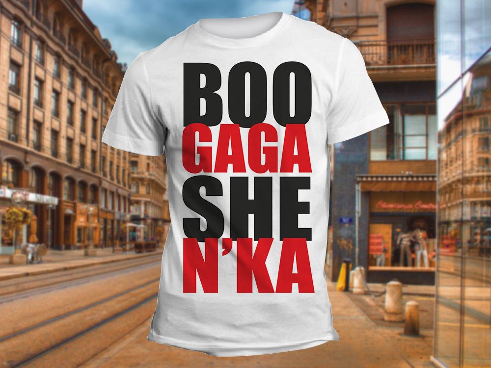 "BOO GAGA SHE NKA" Изображение для нанесения на одежду № 0782