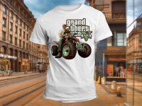 "Grand Theft autov Moto" Изображение для нанесения на одежду № 1460