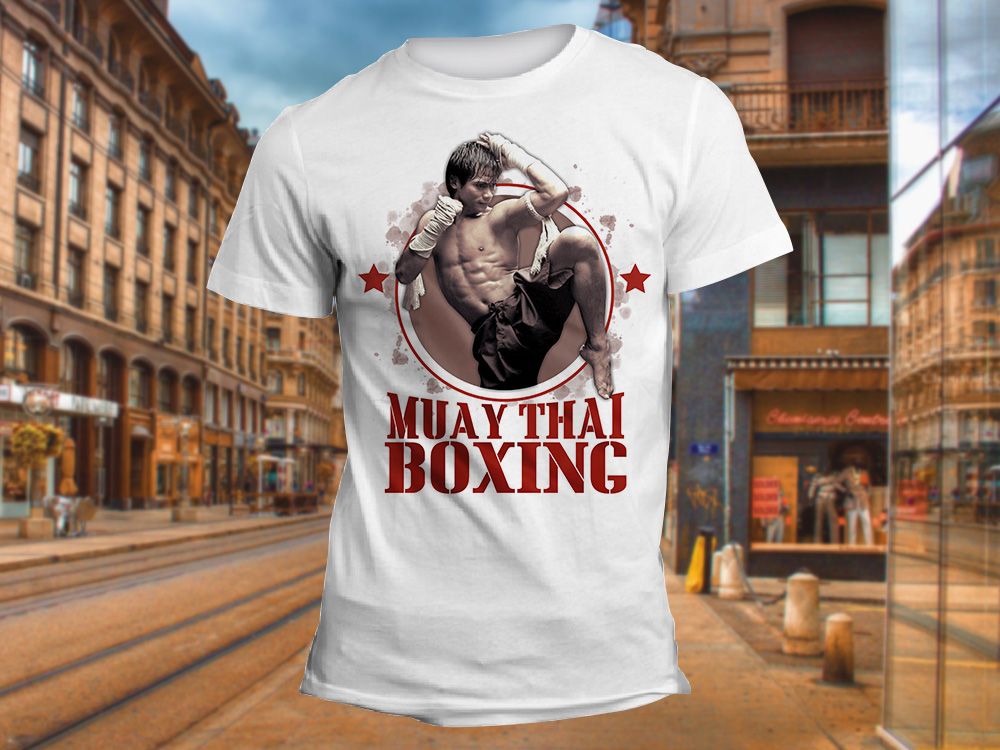 "Muay Thai Boxing" Изображение для нанесения на одежду № 1357