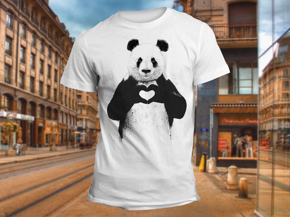 "Панда" Изображение для нанесения на одежду № 1068