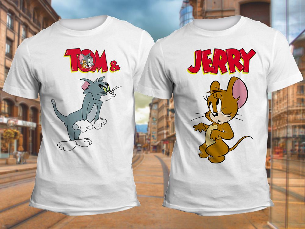 "Том и Джерри" Изображение для нанесения на одежду № 1855