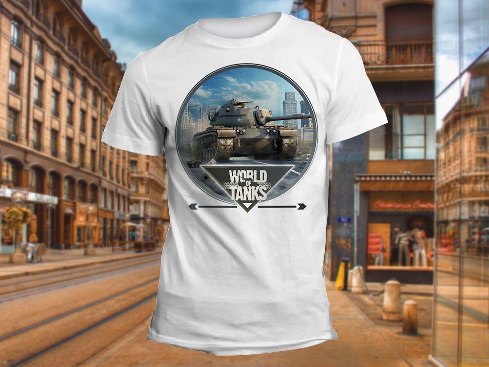 "World of Tanks город" Изображение для нанесения на одежду № 1445