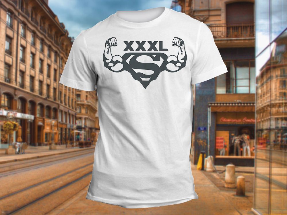 "XXXL Super" Изображение для нанесения на одежду № 1637