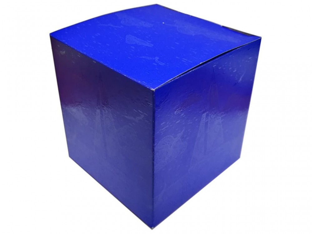 Коробка для кружки "Синяя графика"