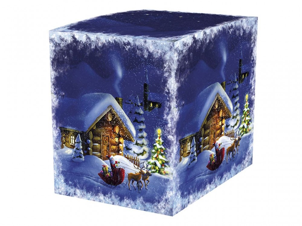 Коробка для кружки "Новогодний домик"