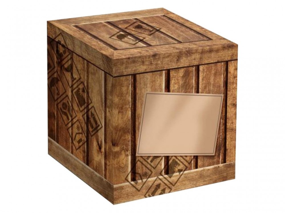 Коробка для кружки "Деревянный ящик"