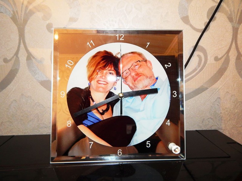 Часы стеклянные квадрат BL-14, 20*20 см